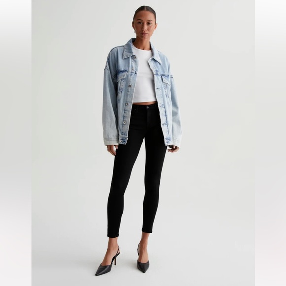 AG Adriano Goldschmied The Legging Black Pant Size 27 - Picture 2 of 13